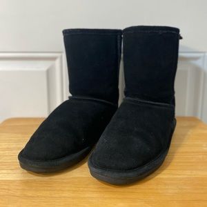 Bear paw, water resistant boots, fleece interior, women’s 5, black.